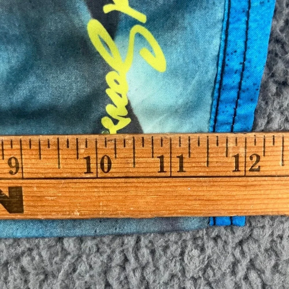 Maui and Sons x JAWS Mens XL Shark Retro Neon Swim Trunks Board Shorts